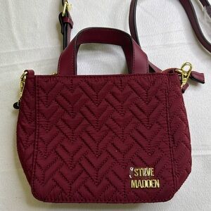 Steve Madden New burgundy clutch small crossbody NWT
